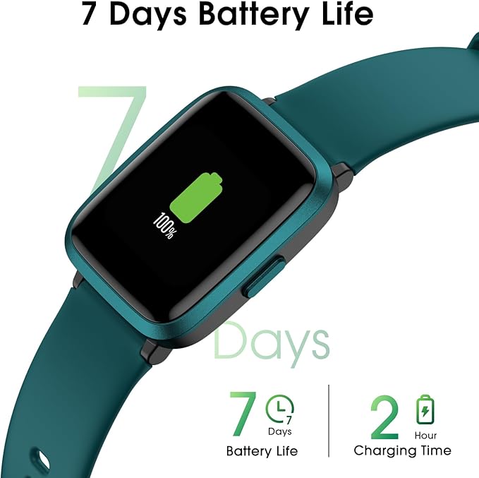 Smart Watch, Fitness Tracker with Touchscreen, Heart Rate Monitor, Blood Oxygen, Sleep Tracking Fitness Watch 5ATM Waterproof Smartwatch for Women Men Pedometer Step Calories for Android iOS