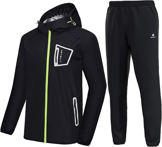 HOTSUIT Sauna Suit Men Anti Rip Boxing Sweat Suits Exercise Workout Jacket