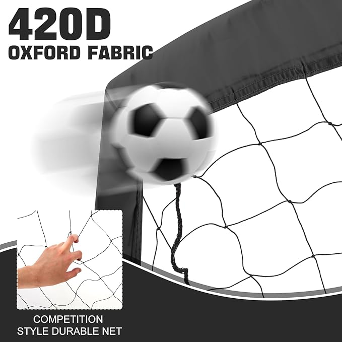 RUNBOW 5x3 ft Portable Kids Soccer Goal for Backyard Practice Soccer Net with Carry Bag