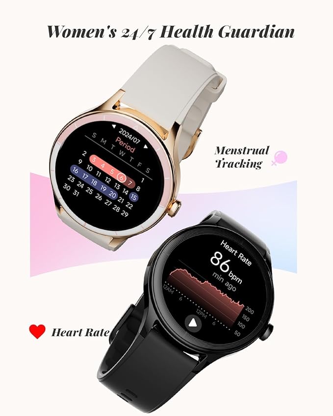 Smart Watch for Women, Smartwatch Compatible Android and iOS Phone, Answer/Make Calls, Fitness Tracker/Step Counter/Running Watch, Sleep/Heart Rate Monitor, 100 Sports, IP68 Waterproof, Beige