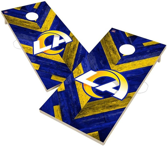 Football Team Cornhole Boards, 2x4 Regulation Corn Hole Game Set, Officially Licensed Cornhole Game, Perfect for Tailgates