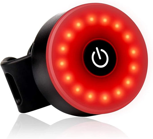 USB Rechargeable LED Bike Tail Light – Daffodil LEC500 - Bright Cycling Safety Flashlight, 5 Lighting Modes, Waterproof Bicycle Light