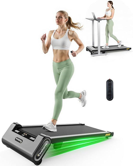 13% 6-Level Walking Pad with Auto Incline - Treadmill with Auto Incline and Remote Control, 330Lbs Capacity Portable Compact Treadmill for Home Office, LED Display