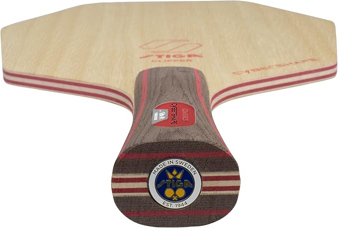 Stiga Cybershape Clipper Table Tennis Blade, Offensive Fast Wood Blade for Experienced Power Players