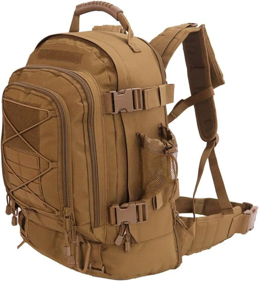 Expandable 40-64L Military Tactical Backpack 3 Day Bag Hiking Gym Sport Camping