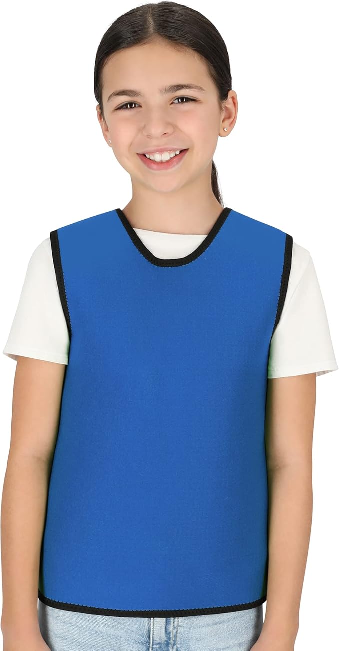 Special Supplies Sensory Compression Vest Deep Pressure Comfort (Blue, Meduim)