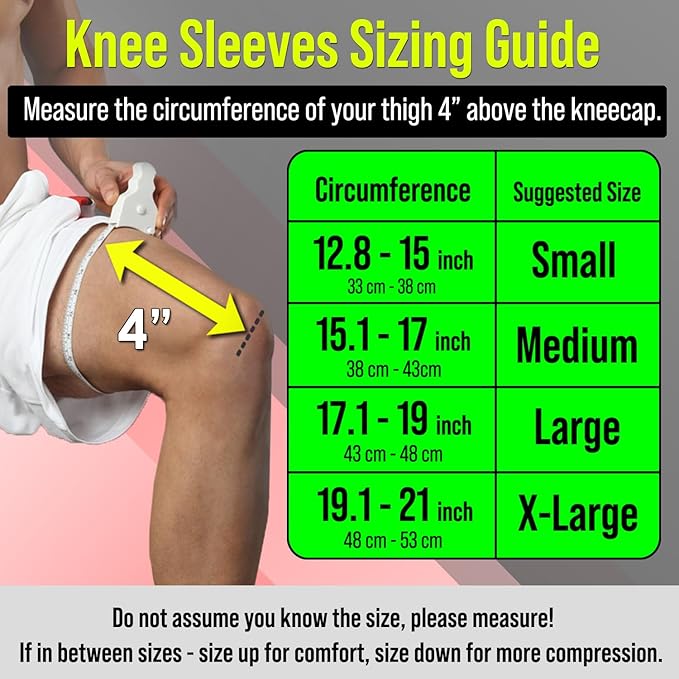 Knee Brace for Women & Men, 2 Pack Compression Knee Brace, Knee Support Sleeve for Pain Relief, Running, Workout, Sports, Knee Braces for ACL, Meniscus Tear, Arthritis and Injury Recovery Black S