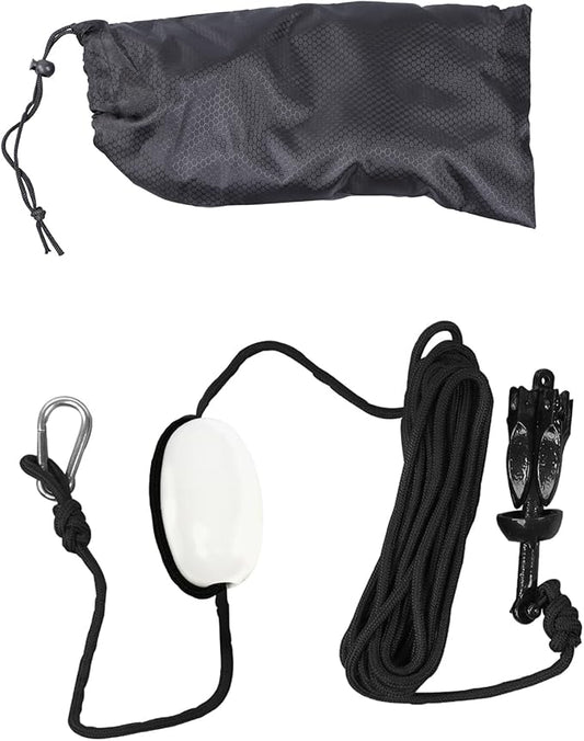 1 Pack 1.5 lb Marine Kayak Folding Grapnel Anchor Kit for Small Boats Kayaks Canoe Paddle Boards