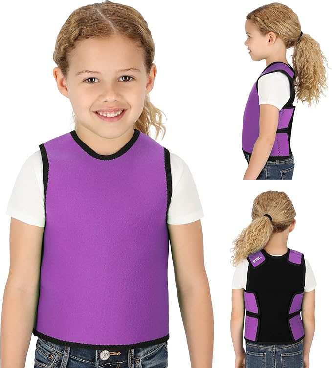 Special Supplies Sensory Compression Vest Deep Pressure Comfort (Purple, X-Small)