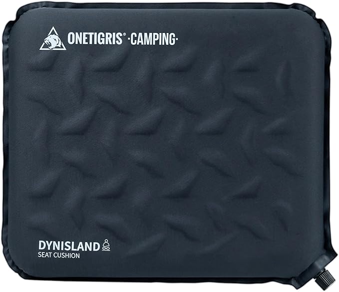 ONETIGRIS Inflatable Seat Cushion - Lightweight & Waterproof Inflatable Camping Seat Cushion Travel Cushion Stadium Seat Office Chair Car Pad