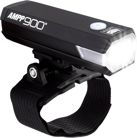 CATEYE AMPP USB Rechargeable Bike Light – High Visibility Super Bright OptiCube™ Headlight for Commuters, Road Cyclists & Mountain Bikers, Day & Night Riding Modes, IPX4 Waterproof, Tough & Durable