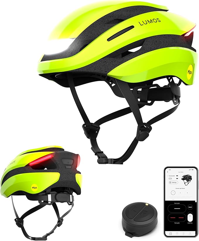 Lumos Ultra Smart Bike Helmet | Customizable Front and Back LED Lights with Turn Signals | Road Bicycle Helmets for Adults: Men, Women