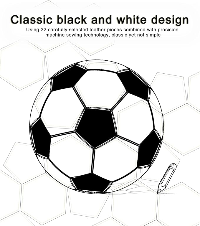 Soccer Balls Size 3 4 5 for Boys Girls Adults Training Soccer Ball for Lawn Indoor Outdoor Sports Red Blue Green Black White