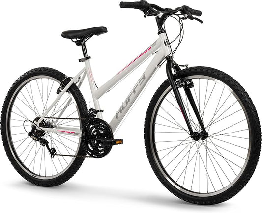 Huffy North Peak 26-Inch Mountain Bike, Durable Steel Frame, 5-Speed Twist Shifter, Front and Rear Linear-Pull Brakes, All-Terrain Tires, Padded ATB Saddle