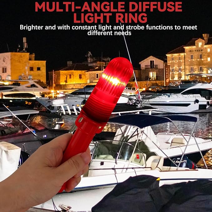2PCS Boat Flares,Boat Flares Coast Guard Approved Marine,for Fishing Boats, Life Rafts & Emergency Signaling