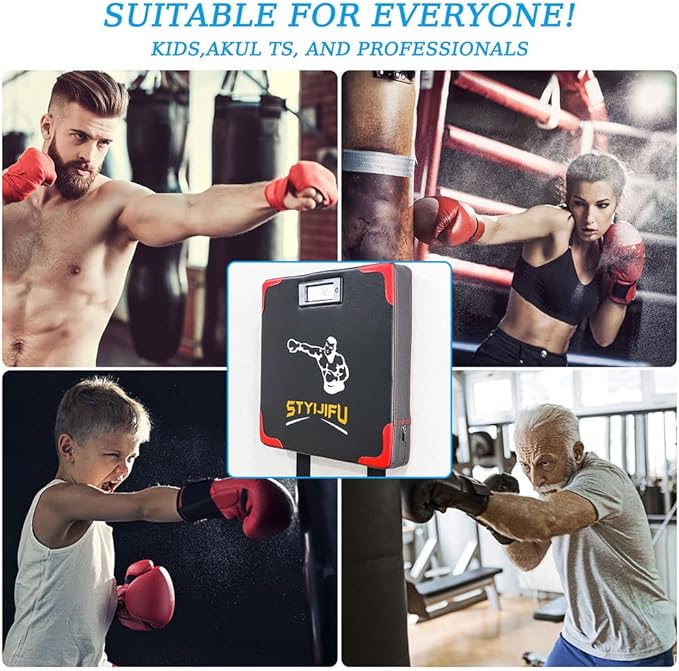Punch Force Tester, Upgrade Version Wall Boxing Punching Pad, Automated Screen System Wall Punching Pad for Athletes and Beginners, No Brilling, Easy to Install.