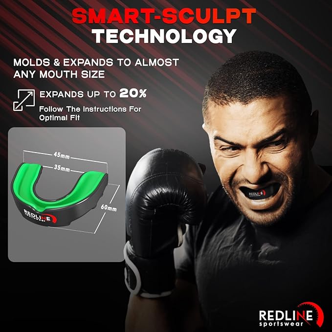Premium Custom Molded Boxing Mouth Guard with case, Professional Braces for Sports | BPA Free Sports Mouth Guard for Football, Hockey, Lacrosse | Mouthpiece for Kids, Adult & Youth