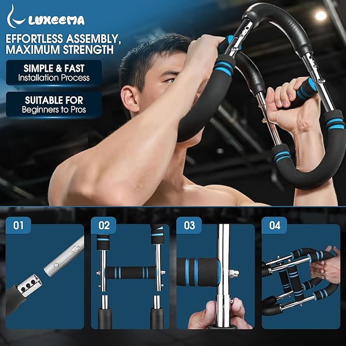 Twister Arm Trainer 40-100 lb, Adjustable Chest Workout Equipment Exerciser for Men, Portable Arm & Chest Twister Trainer for Women, Strength Training Fitness Equipment for Upper Body Muscle