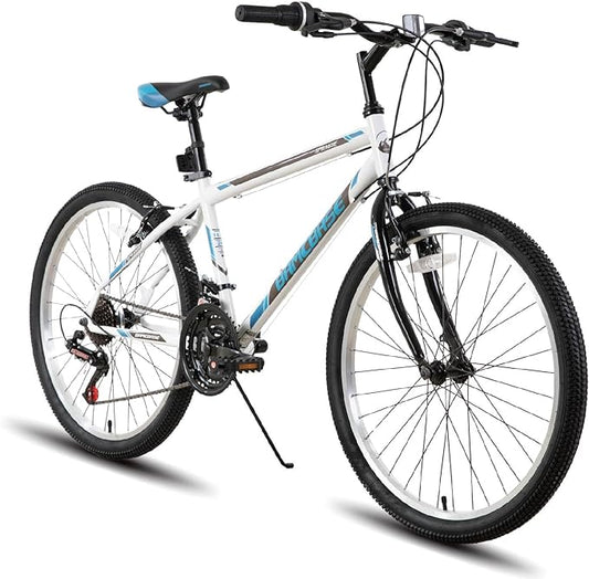 Hiland Adult 26 Inch Mountain Bike, Mens and Womens Bicycle with 21 Speed, High-Carbon Steel Frame Mountain Bicycle, Sport MTB for Men Women