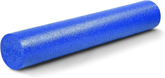 Yes4All Medium Firm Round PE Foam Roller 12, 18, 24, 36 Inches for Pilates, Yoga, Stretching, Balance & Core Exercises