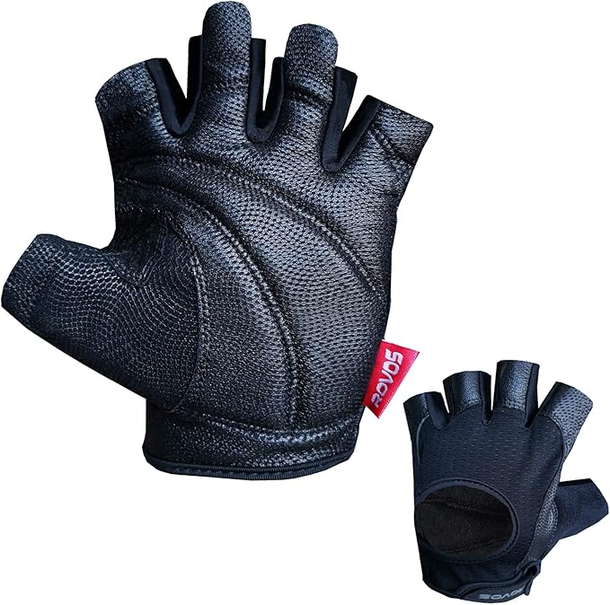 Workout Gloves for Men Ventilated Leather Weightlifting Gloves, Double-Layer Anti-Slip Palm with Foam Padding for Superior Grip and Hand ProtectionSize : X-Large