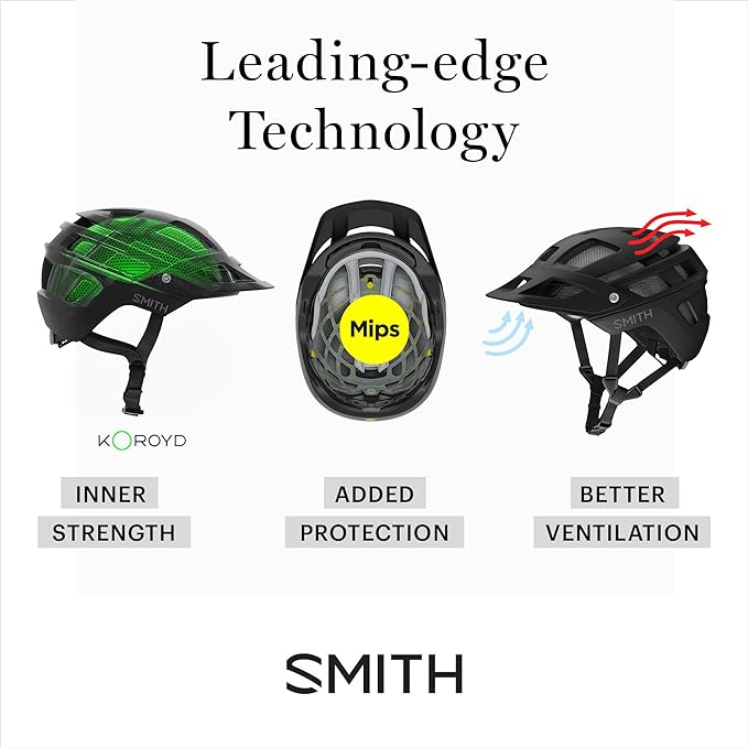 Smith Mainline Cycling Helmet – Downhill Adult Mountain Bike Helmet + Koroyd Coverage + MIPS Technology for Men & Women - Adjustable Visor