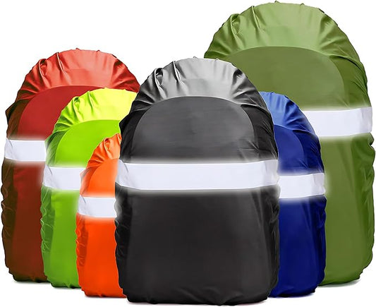 Waterproof Backpack Rain Cover,8000mm Waterproof Level,Upgraded with Reflective,Anti-Slip Cross Buckle Straps,Ultra-Strong Multilayer Structure for Hiking,Biking,Camping,Outdoor, Traveling