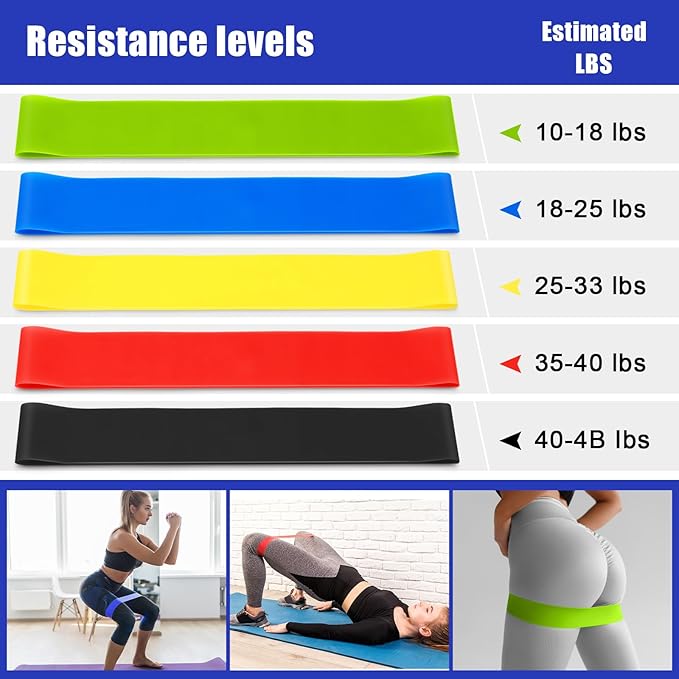 10 Pcs Pilates Ring Set for Women Home Yoga Equipment Accessories Pilates Ring Circle and Ball Workouts Gift Include Ball Yoga Circle Resistance Bands Block Straps Gym Bag
