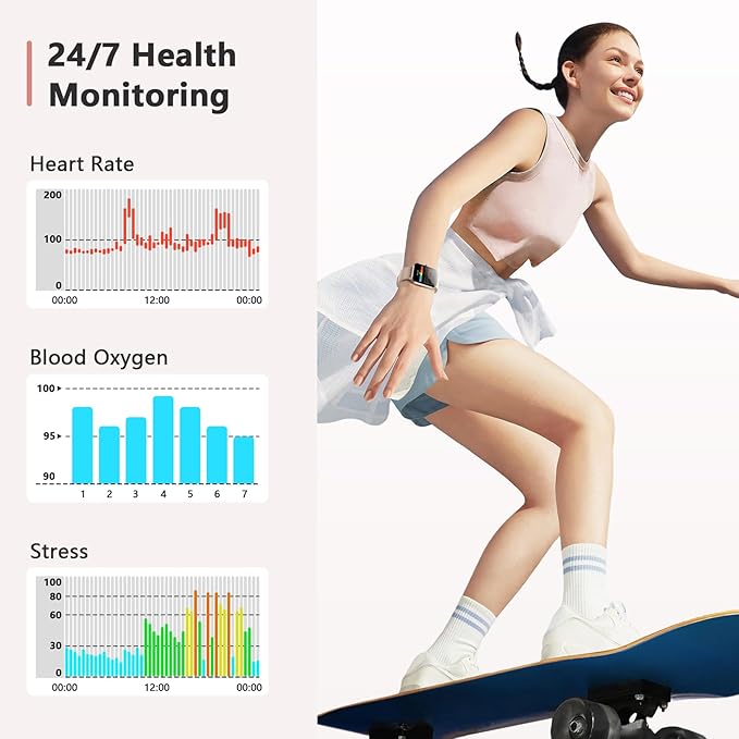 Blackview 2025 Fitness Tracker (Answer/Make Calls), Smart Watch for Men and Women with Heart Rate/SpO2/Sleep Monitor/2 Straps, 100+ Sports Modes, IP68 Waterproof Activity Tracker for Android/iPhone