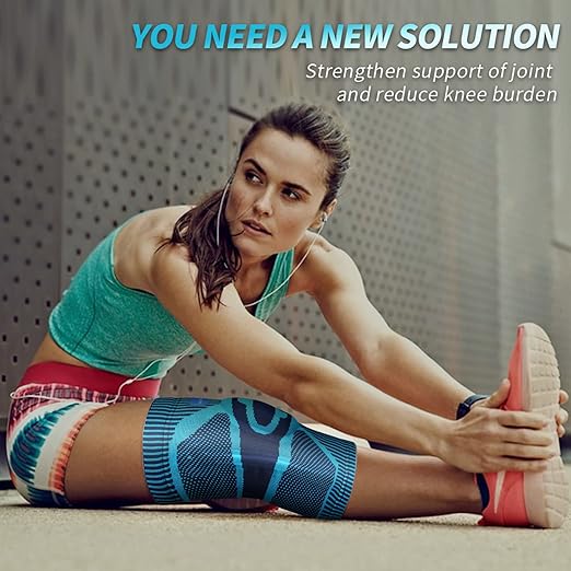 NEENCA Knee Brace for Knee Pain Relief, Medical Knee Support with Patella Pad & Side Stabilizers, Compression Knee Sleeve for Meniscus Tear, ACL, Arthritis, Joint Pain, Runner, Sport- FSA/HSA APPROVED