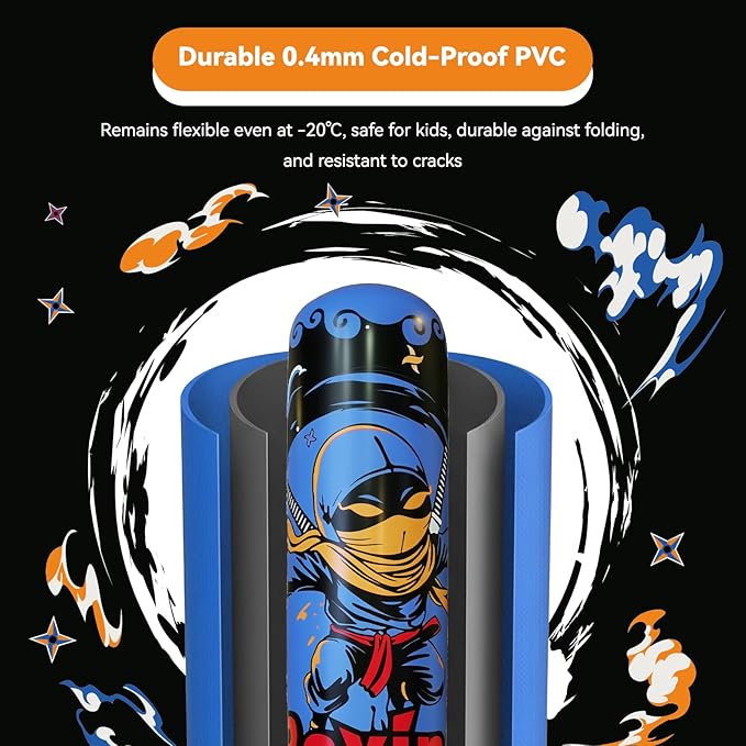 COMMOUDS 67inch Punching Bag for Kids, Inflatable Kids Boxing Set with Gloves, Fast Rebound Punching Bag for Practicing Karate, Taekwondo, MMA, Christmas/Birthday Gift for Boys Girls, Ages 6-14