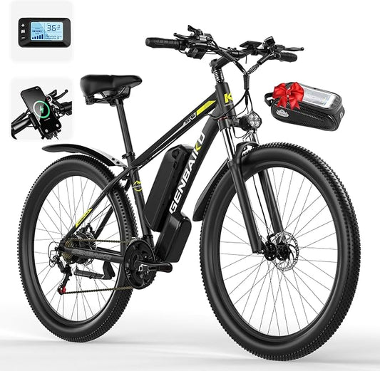 Electric Bike for Adults, 29" 1500W Peak Max 37MPH 921.6WH Electric Mountain Bike, 80 Miles Ebike 21-Speed Gears, IP7 Waterproof E Bicycle E Bike for Commuter