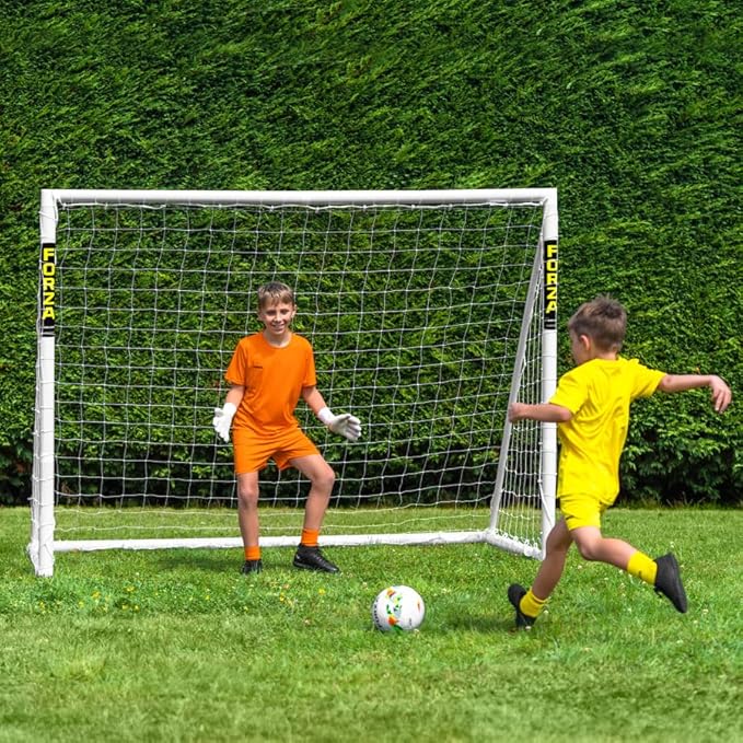 Forza Backyard Soccer Goals [9 Sizes] | Ultra-Durable uPVC Weatherproof Kids Soccer Goals | Quick Assembly – Every Goal Counts!