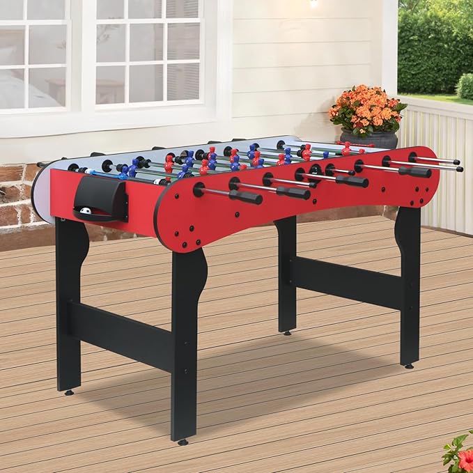 5ft Foosball Table，Mini Competition Soccer Table Game with All Accessories, Leg Levelers and Heavy-Duty Legs. Perfect for Home, Game Rooms, and Parties