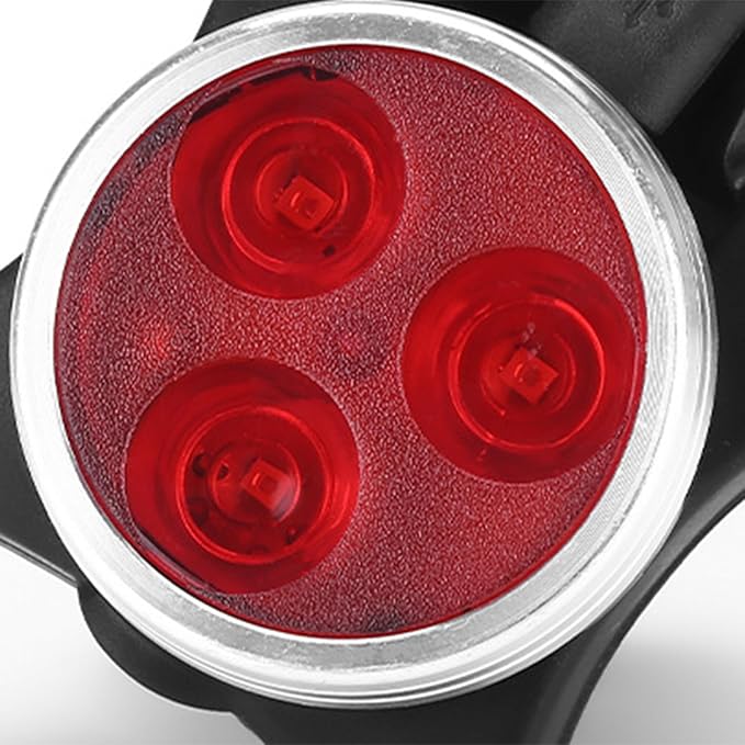 2pcs USB Rechargeable Bike Light, Waterproof Super Bike Lights for Night Riding 4 Light Mode Options Mountain Bike Headlight LED Lamp Bicycle Accessories