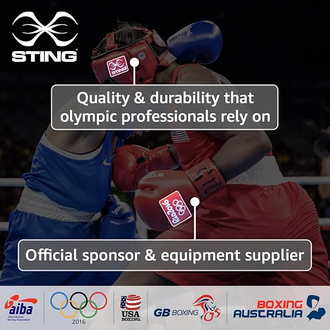 STING Olympics Sponsor - AIBA Approved Boxing Gloves | for Professional Competition & Training
