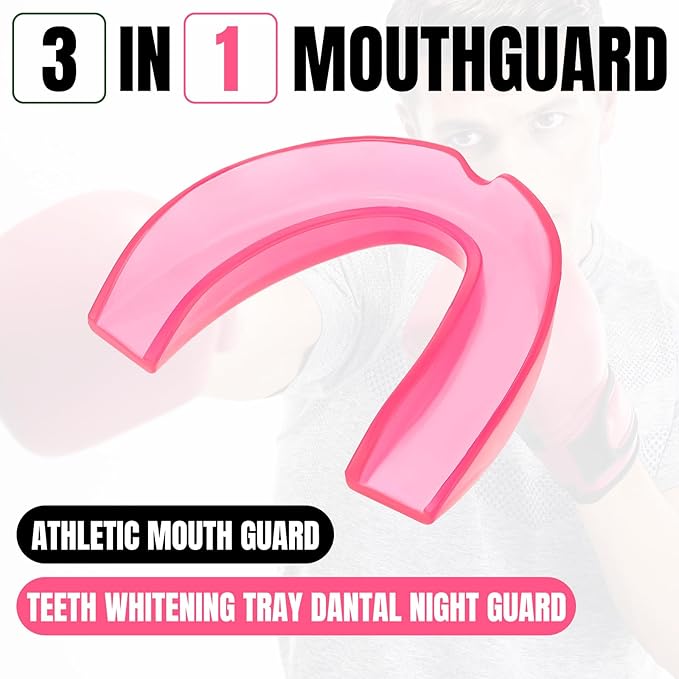 Kathfly 50 Pcs Football Mouth Guards Bulk Sports Mouth Pieces Protection Silicone Athletic Braces Football Accessories Teeth Armor Adult Teenager Teeth Armor for Boxing Basketball Hockey
