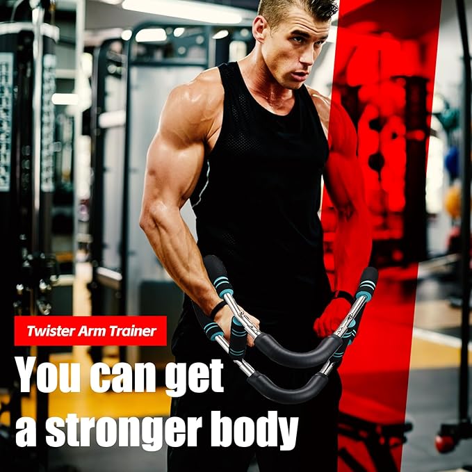 Twister Arm Trainer, 40-100lb Adjustable Twister Arm Exerciser for Men, Chest & Muscle Trainer Workout Equipment, Portable Arm Strength Trainer for Strength Training
