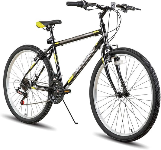HH HILAND 24 26 inch Mountain Bike for Men Women, 21 Speeds High-Carbon Steel Frame, Sport Cycling MTB Bicycle for Adult
