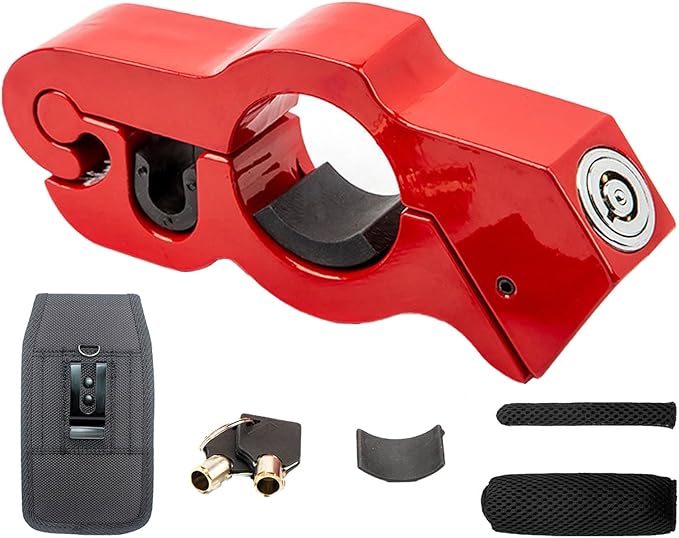 Motorcycle Brake Lock, Heavy Duty Motorcycle Locks Anti Theft, Motorcycle Accessories for Moped Dirt Bike Scooter and ATV