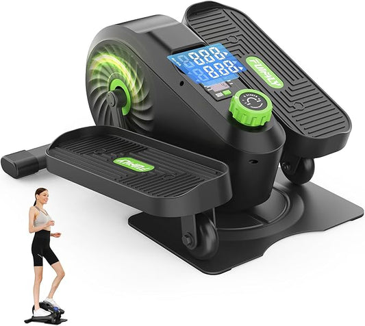 FUNMILY Under Desk Elliptical, Ellipse Leg Exerciser, Standing or Seated Mini Elliptical Machines, Portable Bike Pedal Exerciser for Seniors/Adults, Leg Workout Equipment for Home/Office