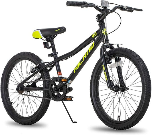 HILAND 20 Inch Kids' Bicycles Mountain Bike for Boys, Girls 5+ Years Old, Single Speed Kids Bicycles with Dual Handbrakes, Child Bike