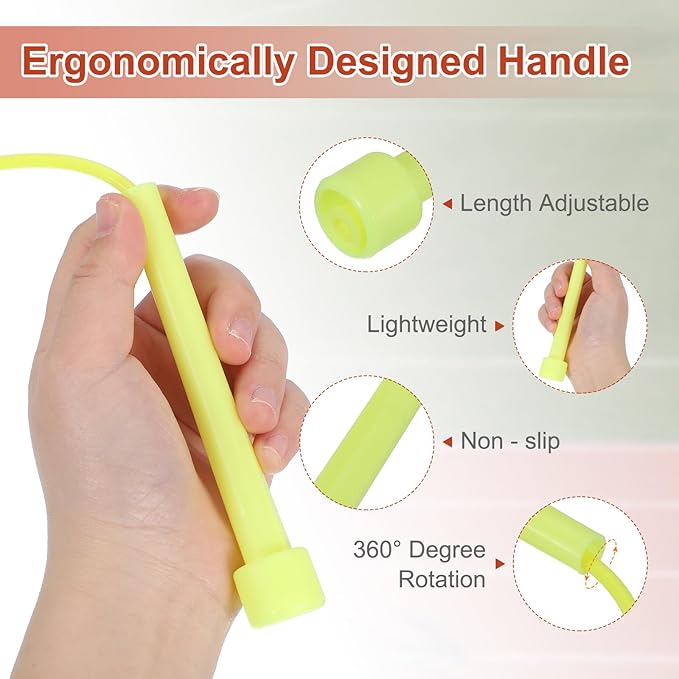 PATIKIL Jump Rope PVC, Adjustable Speed Skipping Rope Tangle-Free Exercise Equipment for Workout Women Men Outdoor Training Home Fitness