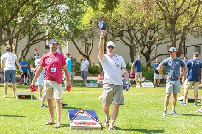 College Team Cornhole Boards, 2x4 Regulation Corn Hole Game Set, Officially Licensed Cornhole Game, Perfect for Tailgates