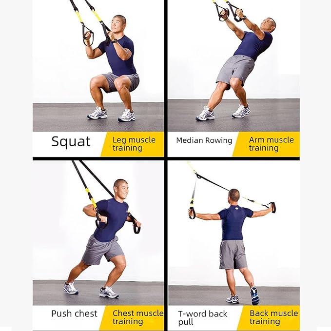 ETHEREAL Fixed Suspension Trainer Kit, Resistance Training Exercise Straps for Full Body Workouts, Includes Door Anchor and Handles, Bodyweight for Home Edition