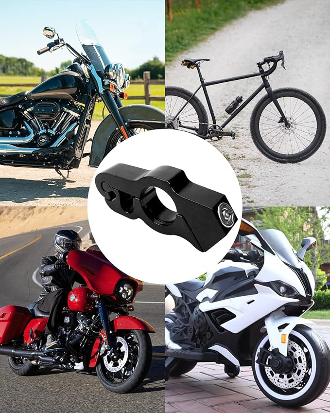 Motorcycle Throttle Lock, Universal Heavy Duty Motorcycle Grip Handlebar Lock Fit for Motorbike Sports Bikes Scooter Mopeds ATVs Black