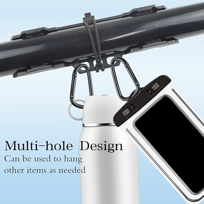2PCS Kayak Paddle Holder, Coming with Locking Kits & Hardware & Adjustable Kayak Paddle Leashes
