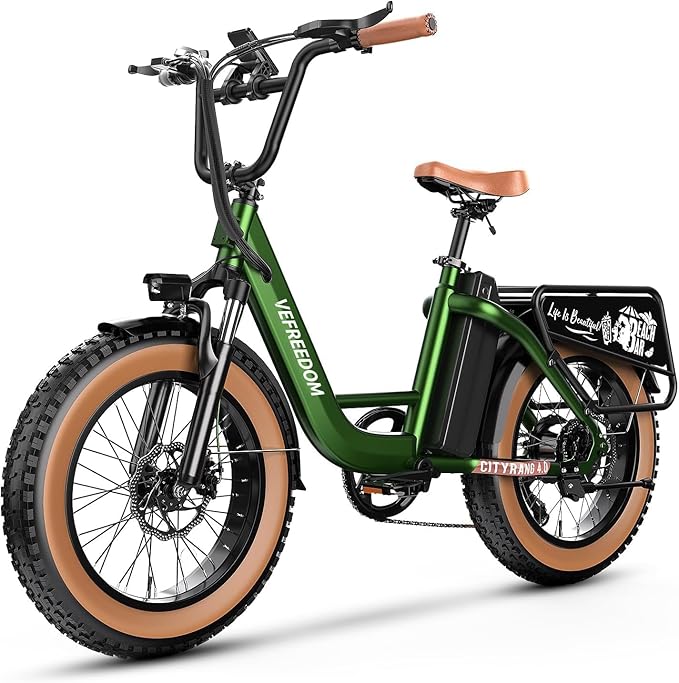 1500W Peak Electric Bike for Adults, 48V 20Ah Removable Battery Max Range 80Miles & 30MPH Electric Bicycle, 20''×4.0" Fat Tire Ebike,Fast Cargo Ebikes,Commute Mountain E-Bike UL Certified