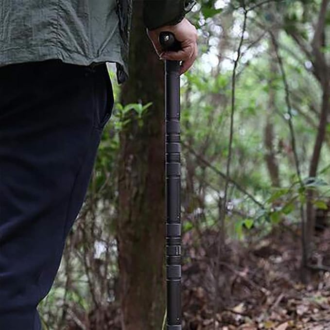 aiGear Walking Hiking Stick with Compass and Whistle, 14 in 1 Survive Walking Hiking Stick Outdoor Trekking Poles with Solid Durable Survive Tools