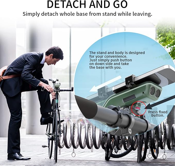 Multifunctional Bike Speaker & Phone Holder - Bicycle Headlight, Horn, Microphone & Power Bank (5000mAh), Ideal for Mountain & Road Cycling